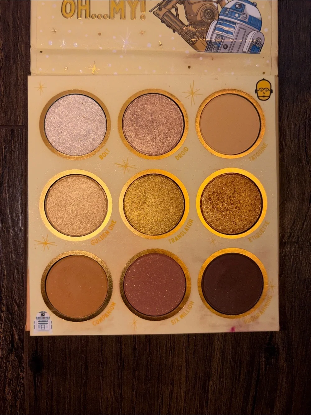 ColourPop Oh...My! C-3PO & R2-D2 Eyeshadow Palette — Gold, Bronze & Brown Shades